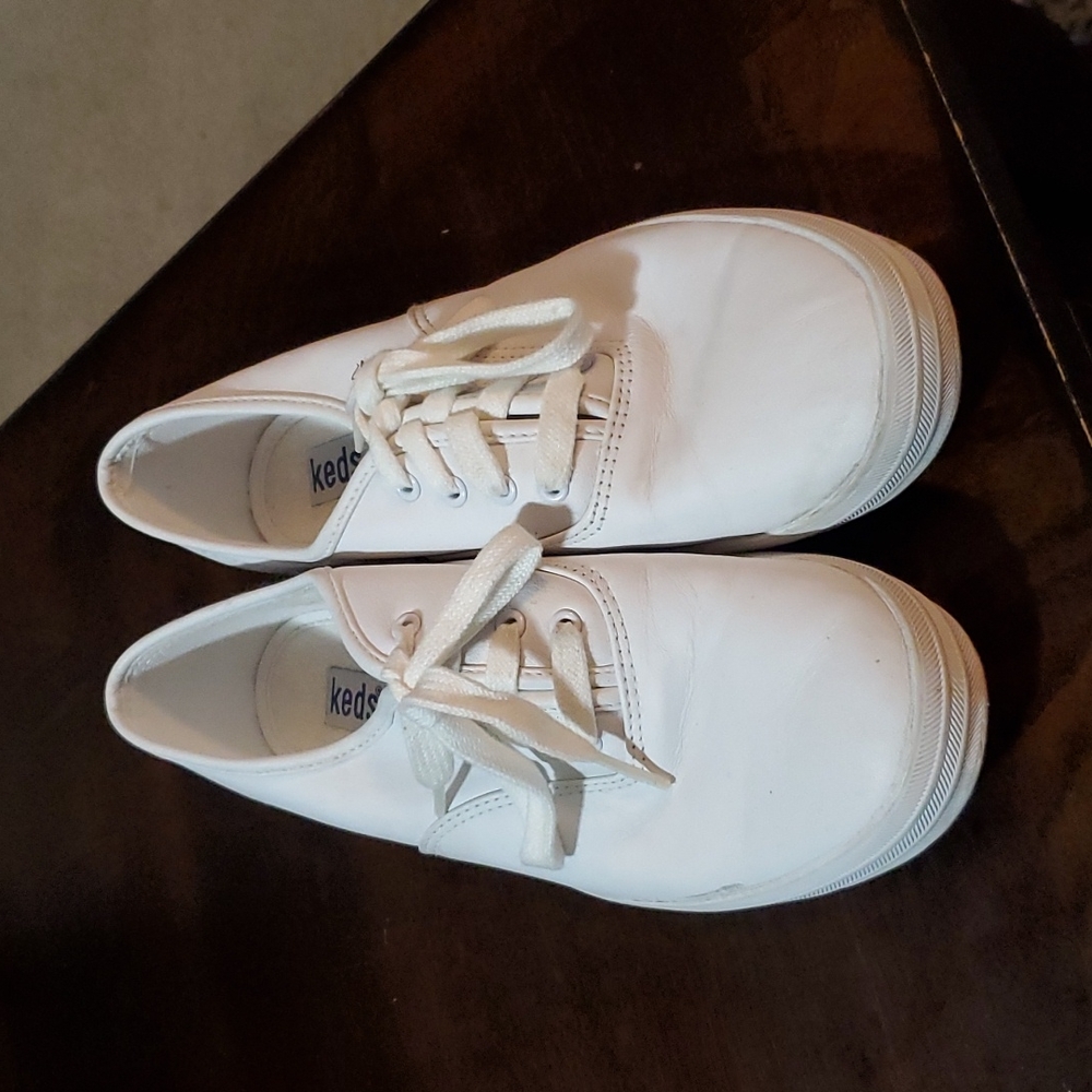 White Leather Keds